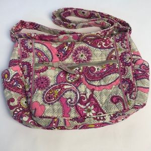 SOLD.   Vera Bradley Pink Gray Paisley Meets bag